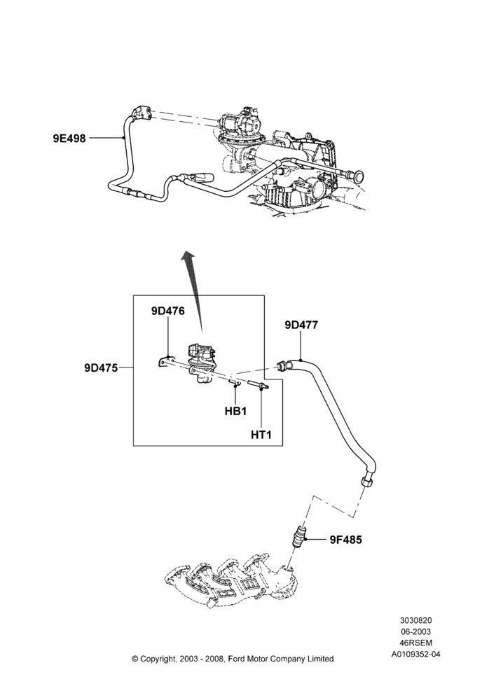 Exhaust Gas Recirculation, Romeo 4.6 SOHC EFI