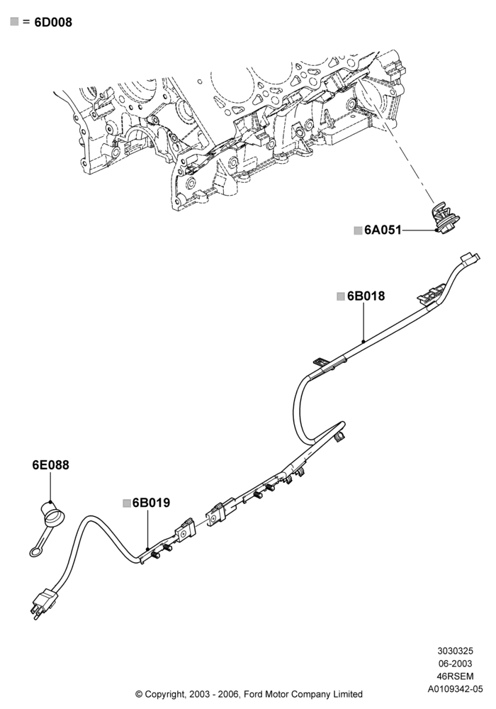 Engine Heater, Romeo 4.6 SOHC EFI, Windsor 4.6 SOHC EFI