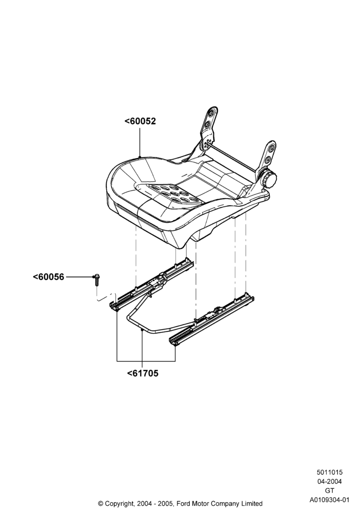 15 - Front Seat Base; 30/JUN/2004-30/SEP/2006