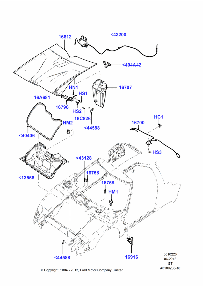 20 - Hood and Related Parts; 30/JUN/2004