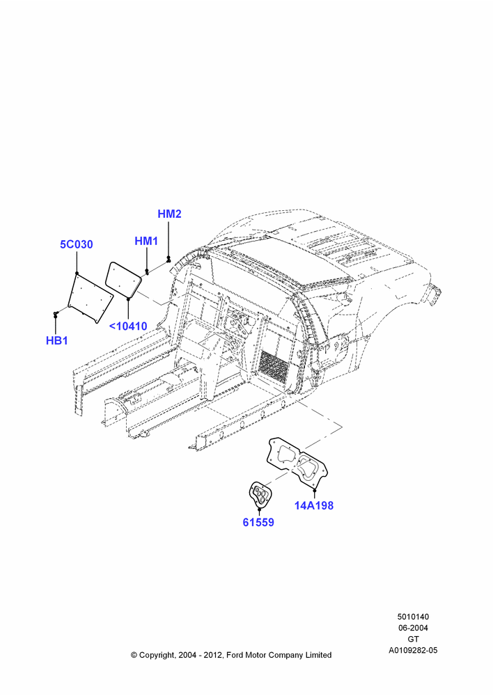 40 - Rear Panels and Rear Package Tray; 30/JUN/2004