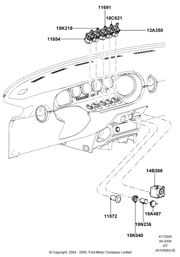 05 - Instrument Panel Related Parts; 30/JUN/2004