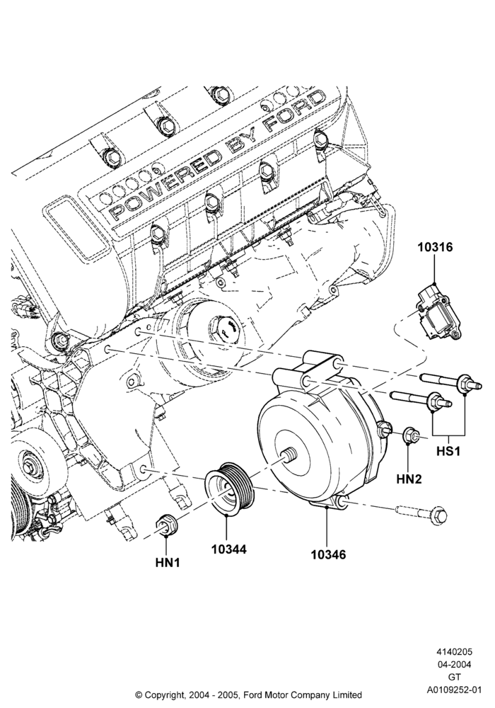 05 - Alternator and Mountings; 30/JUN/2004