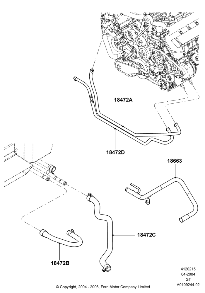 15 - Heater Hoses; 30/JUN/2004