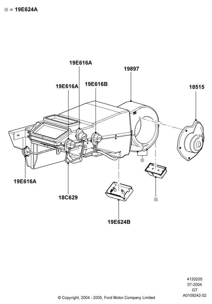 05 - Heater/Air Cond.External Components; 30/JUN/2004