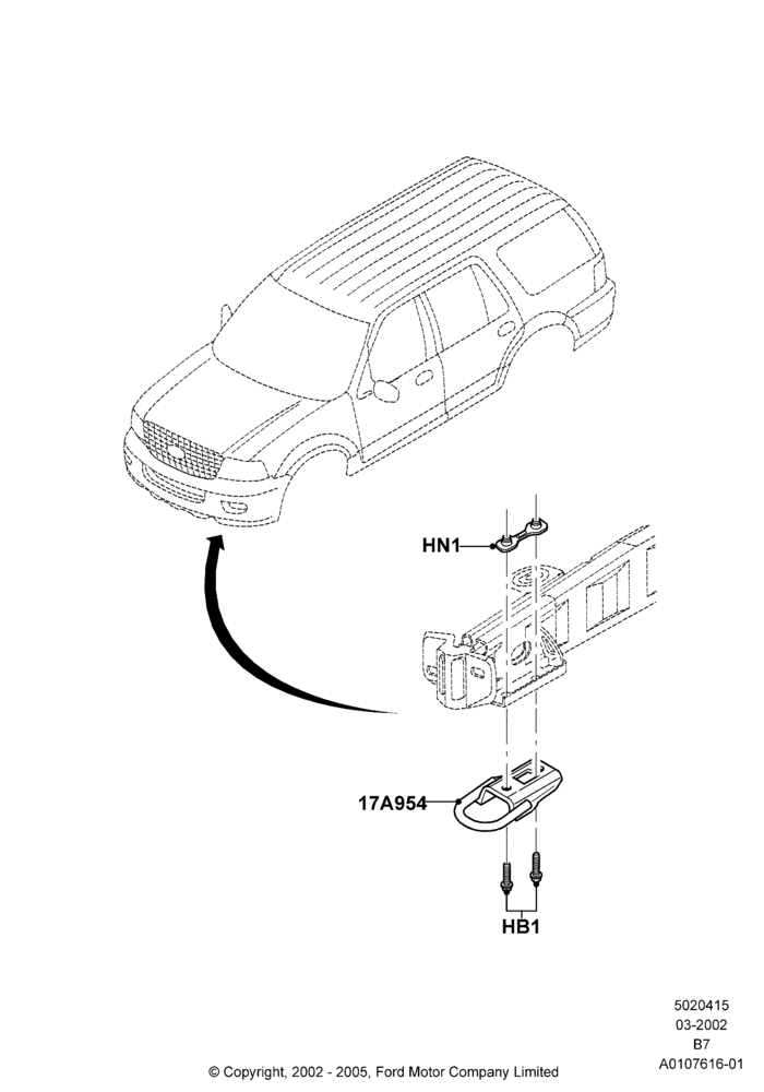15 - Front Towing Equipment; 18/MAR/2002-30/JUN/2017