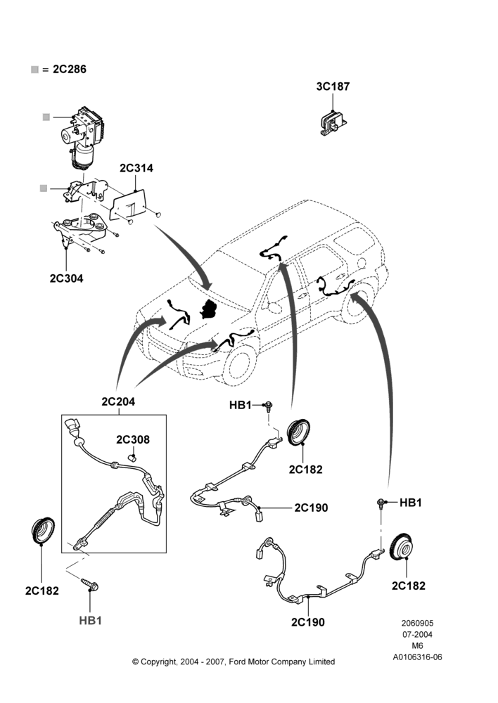 05 - Anti-Lock Braking System; 26/JUL/2004-01/MAY/2006