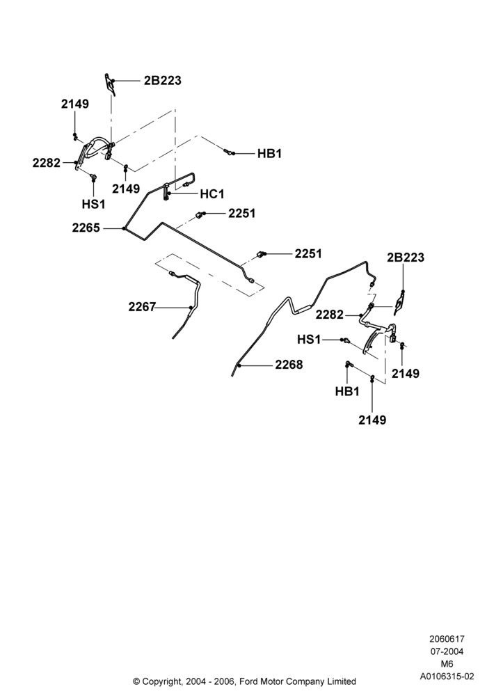 17 - REAR BRAKE LINES; 26/JUL/2004-01/MAY/2006