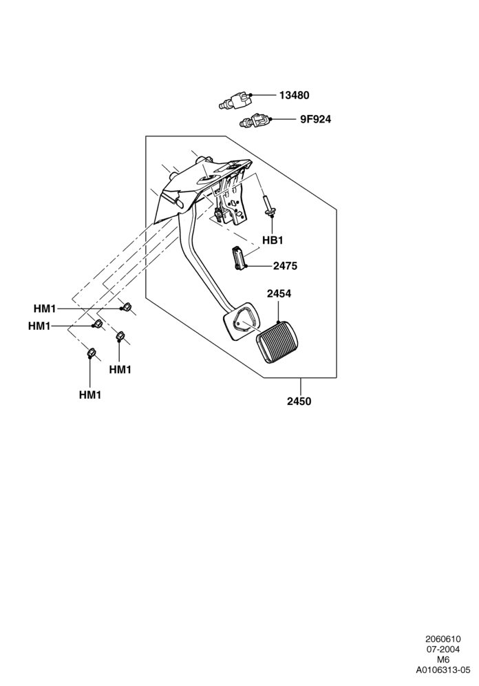 10 - Brake and Clutch Controls; 26/JUL/2004-01/MAY/2006