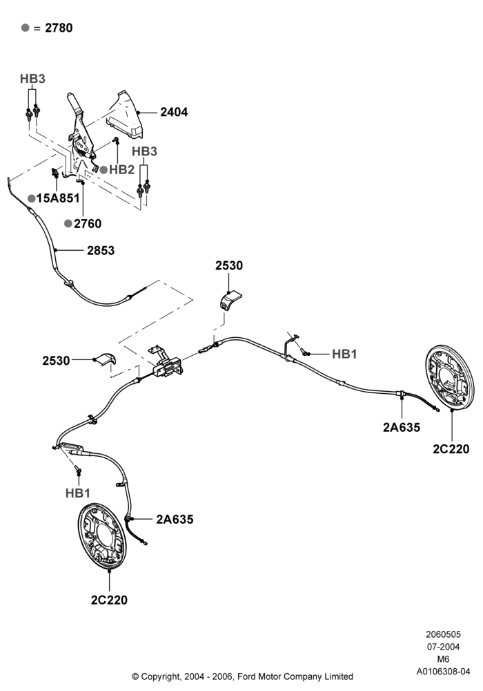 05 - Parking Brake; 26/JUL/2004-01/MAY/2006