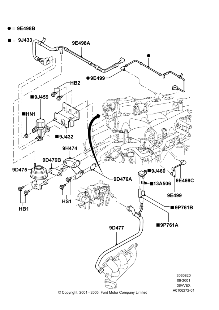 Exhaust Gas Recirculation, 3.8 OHV EFI