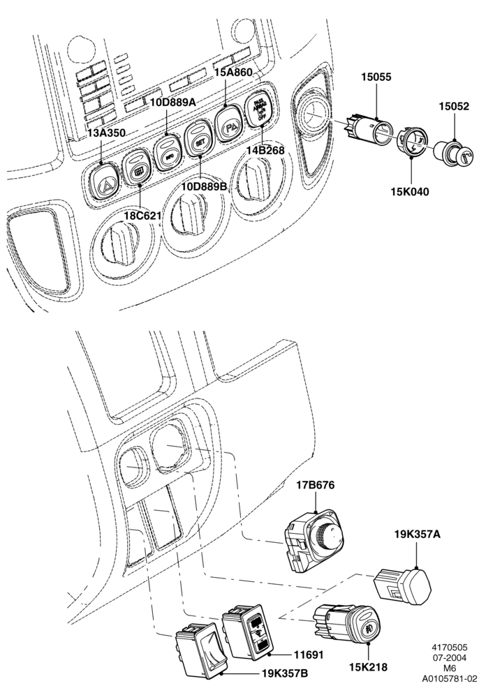 05 - Instrument Panel Related Parts; 26/JUL/2004-01/MAY/2006