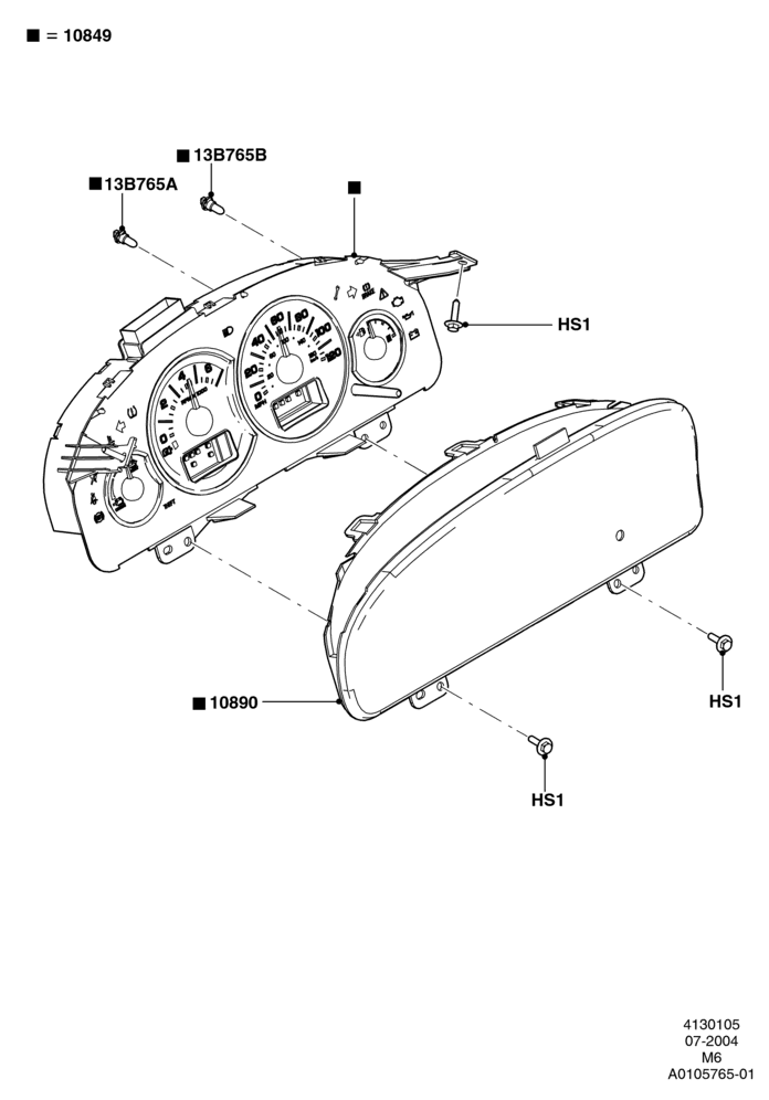 05 - Instrument Cluster; 26/JUL/2004-01/MAY/2006