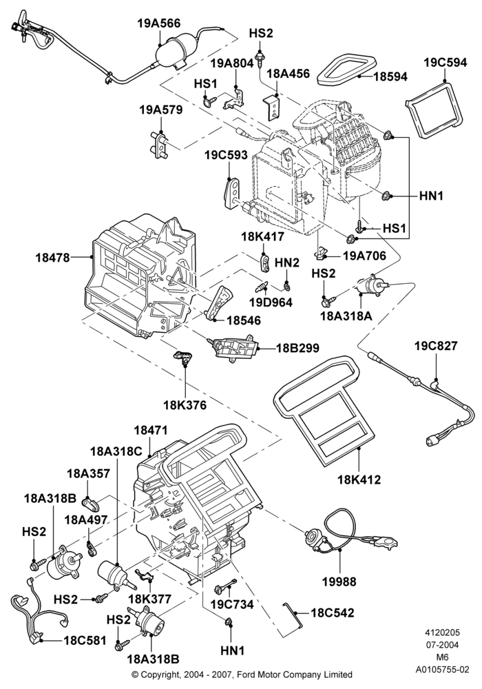 Heater/Air Cond.External Components