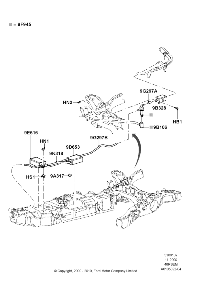 07A - Fuel Vapour System, Romeo 4.6 SOHC EFI; 13/NOV/2000-04/AUG/2003