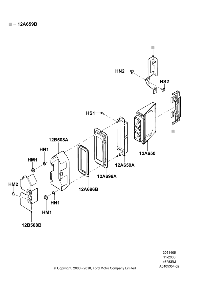 05A - Engine Modules and Sensors, (+)"CDN/MEX/USA", Romeo 4.6 SOHC EFI; 13/NOV/2000-04/AUG/2003