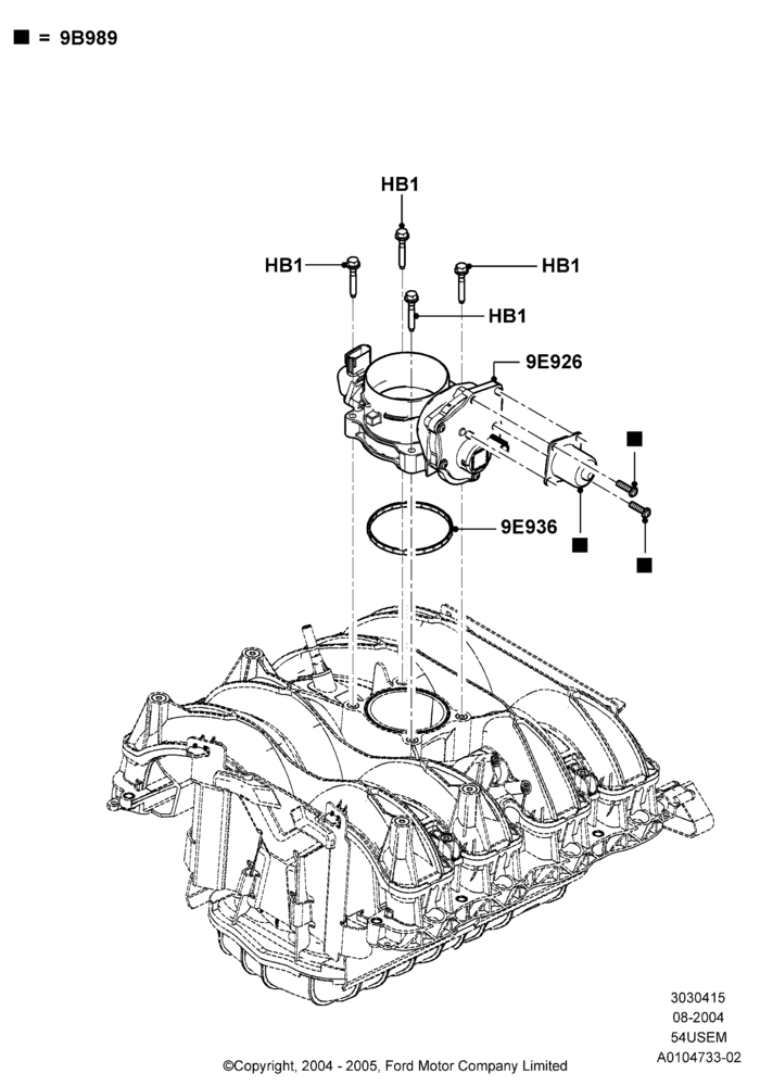 15A - Throttle Housing, 5.4L 3V V8; 02/AUG/2004-02/AUG/2006