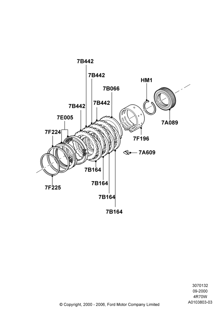 32A - Intermediate Clutch and Components, 4R70/4R75 W/E 4 Speed Trans; 18/SEP/2000-04/AUG/2003