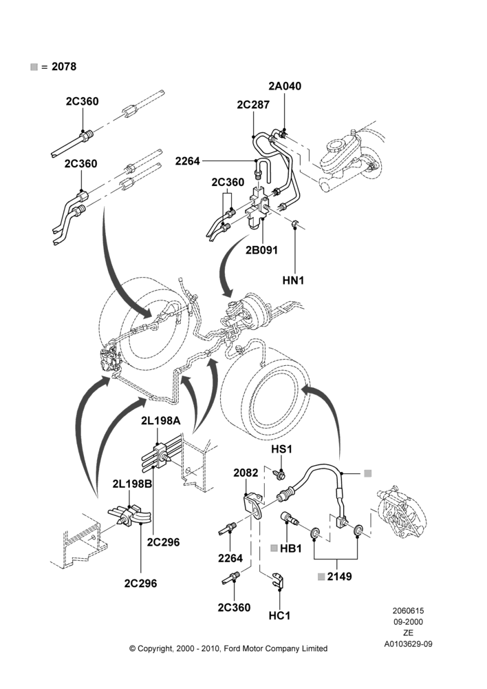 15 - FRONT BRAKE LINES; 18/SEP/2000-12/MAY/2004