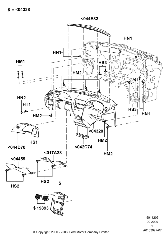 05 - Instrument Panel; 18/SEP/2000-12/MAY/2004