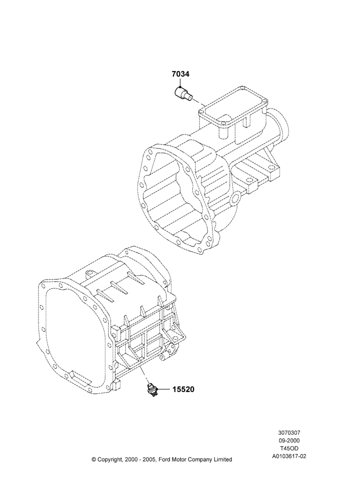 07 - Manual Transmission External Cmpnts, 5 Speed Manual (T450D); 18/SEP/2000-12/MAY/2004