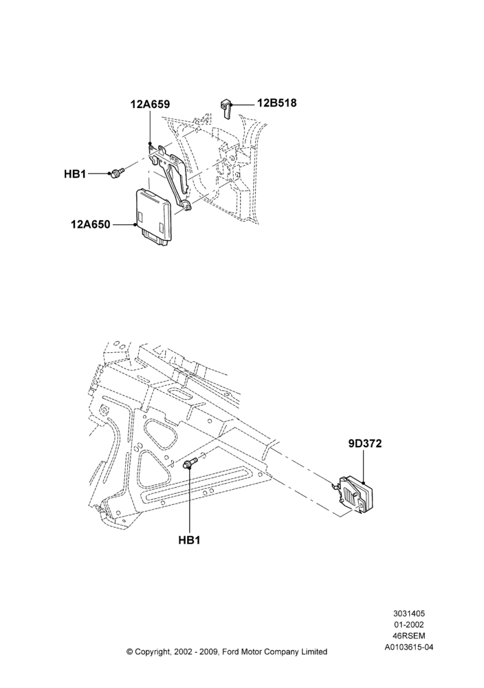 05A - Engine Modules and Sensors, (+)"CDN/MEX/USA", 4.6 SOHC EFI, GT; 18/SEP/2000-12/MAY/2004