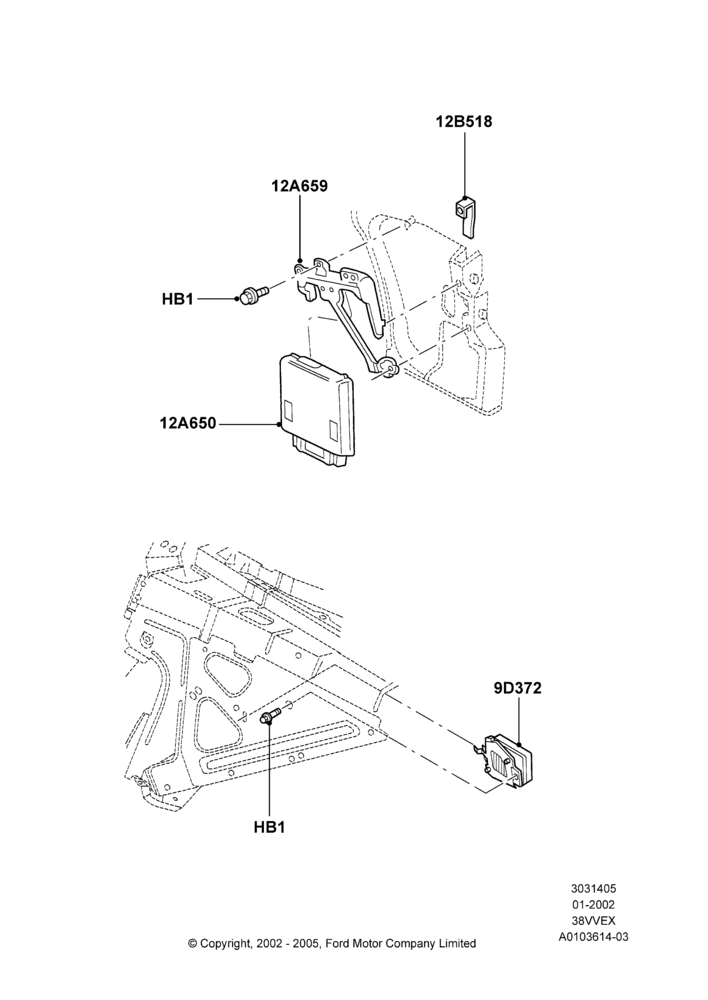 05A - Engine Modules and Sensors, (+)"CDN/MEX/USA", 3.8 OHV EFI; 18/SEP/2000-30/SEP/2003