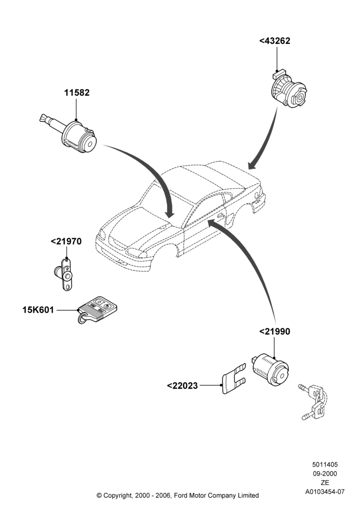 05 - Vehicle Lock Sets and Repair Kits; 18/SEP/2000-12/MAY/2004