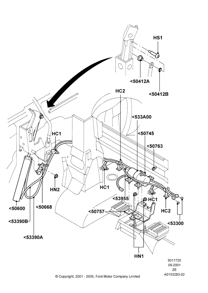 25 - Soft Top Power Mechanism; 18/SEP/2000-12/MAY/2004