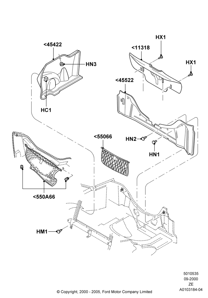 35A - Load Compartment Trim, Coupe; 18/SEP/2000-12/MAY/2004