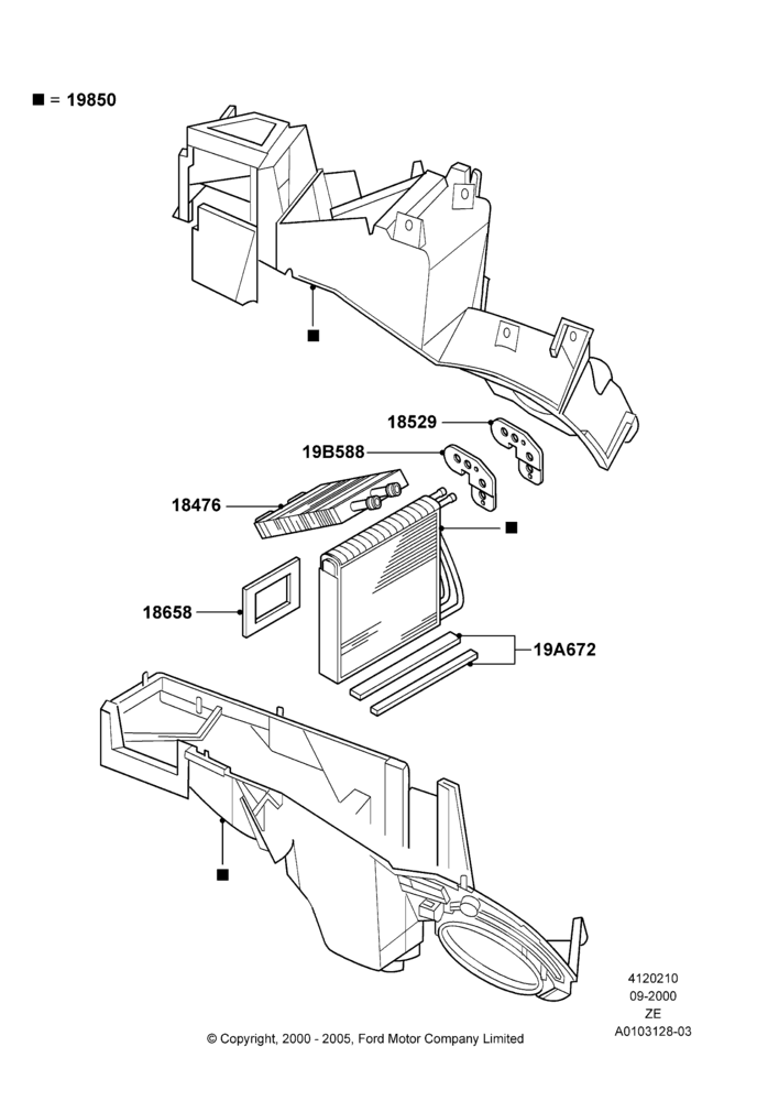 10 - Heater/Air Cond.Internal Components; 18/SEP/2000-12/MAY/2004