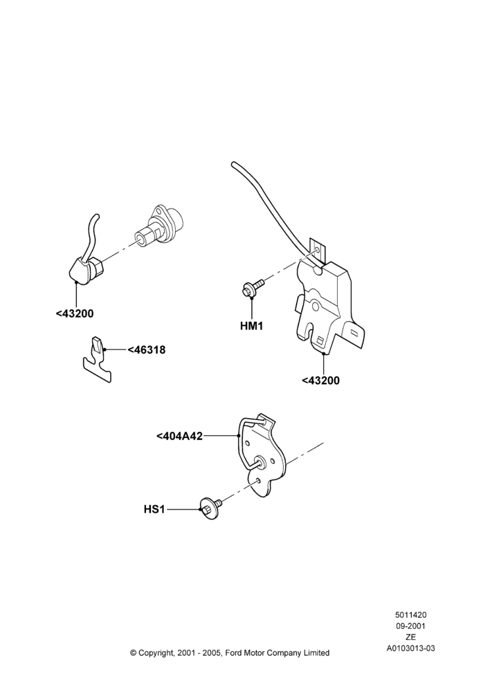 20 - Luggage Compt/Tailgte Lock Controls; 18/SEP/2000-12/MAY/2004
