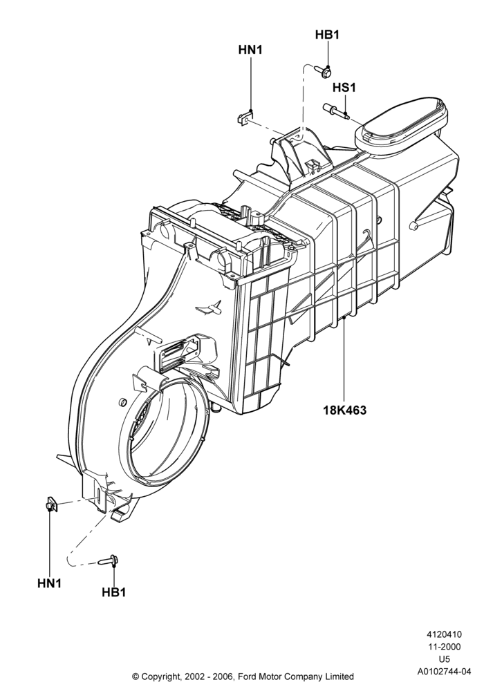 10A - Auxiliary Heater & Air Conditioning, With Aux Overhead Heater And A/C; 13/NOV/2000-19/JUL/2005