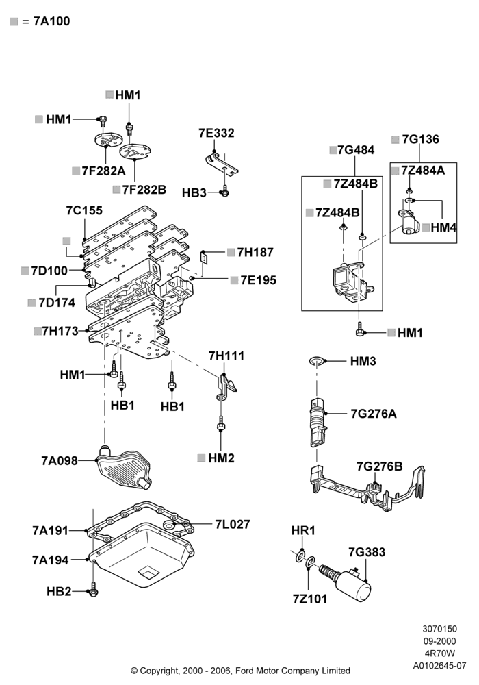 50A - Valve Body And Main Control, 4R70/4R75 W/E 4 Speed Trans; 18/SEP/2000-04/AUG/2003