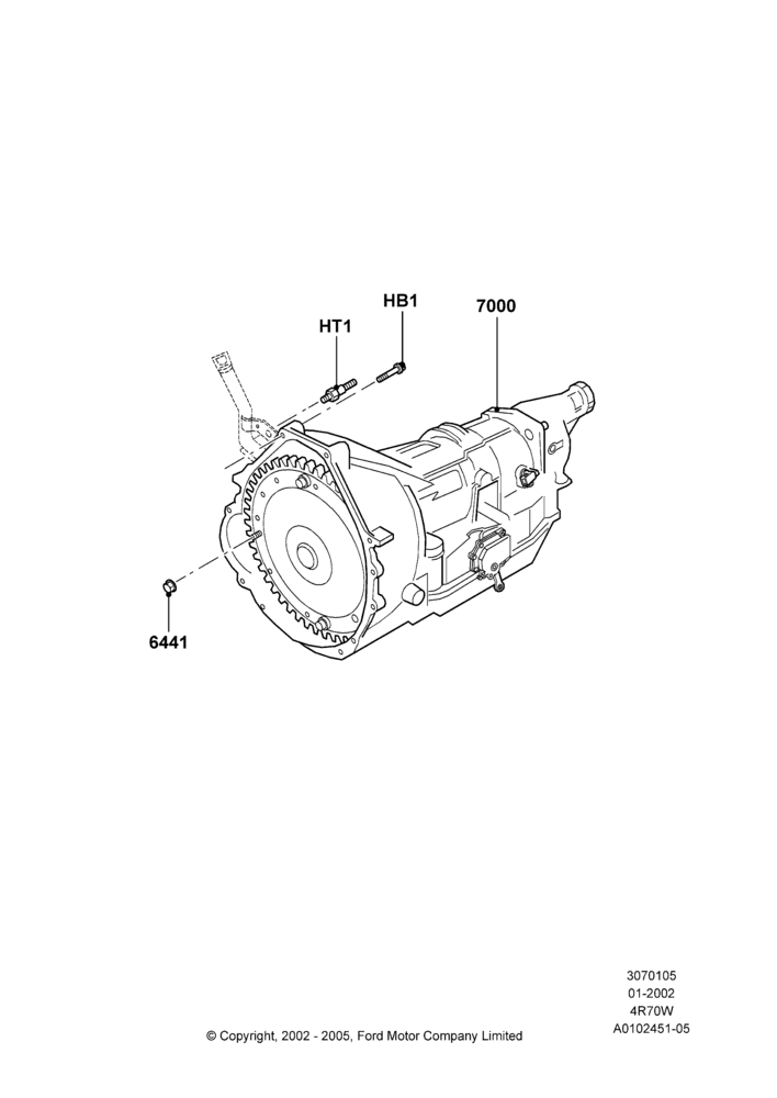 05A - Transmission & Speedometer Drive, 4R70/4R75 W/E 4 Speed Trans; 18/SEP/2000-12/MAY/2004