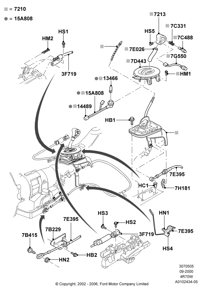 05A - Gear Change-Automatic Transmission, 4R70/4R75 W/E 4 Speed Trans; 18/SEP/2000-12/MAY/2004