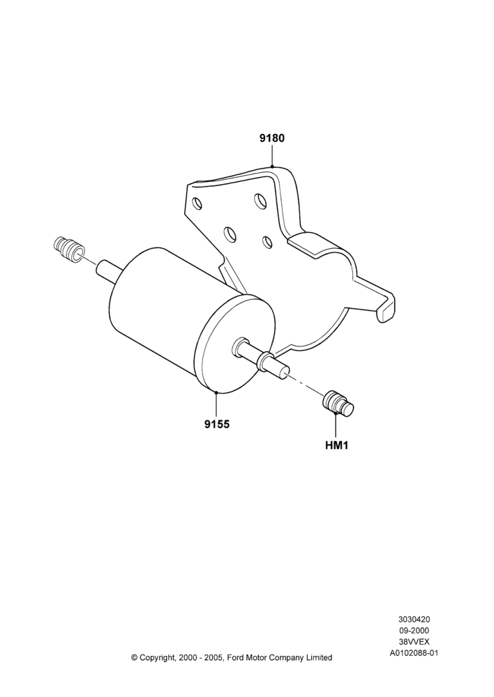 Fuel Filter, 3.8 OHV EFI