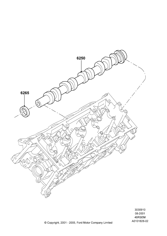 Camshaft, 4.6 SOHC EFI, GT