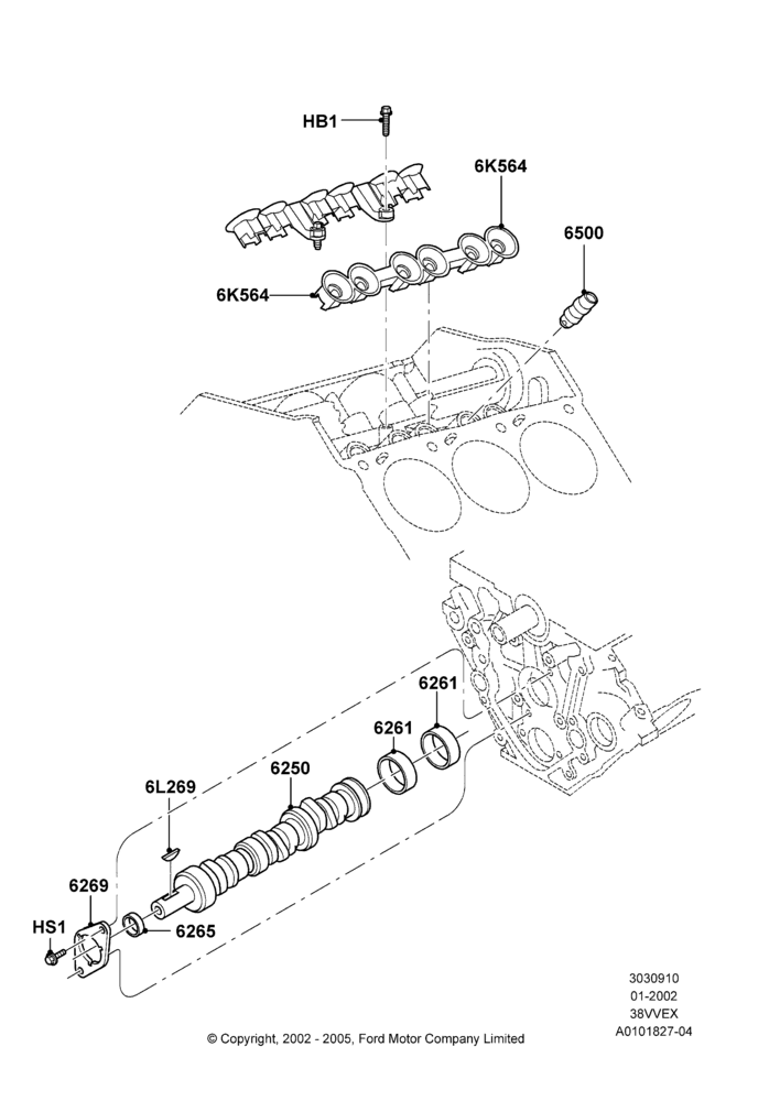 Camshaft, 3.8 OHV EFI