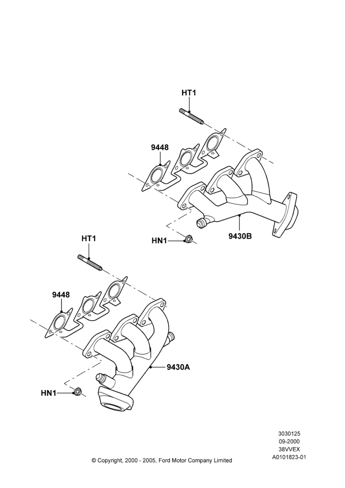 Exhaust Manifold, 3.8 OHV EFI