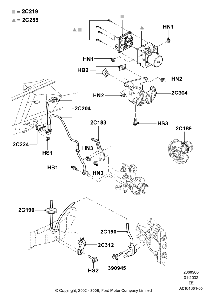 05B - Anti-Lock Braking System, Cobra; 18/SEP/2000-12/MAY/2004