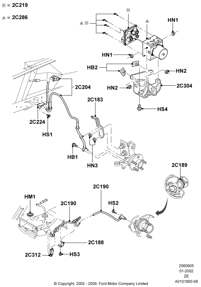 05A - Anti-Lock Braking System, Base, GT; 18/SEP/2000-12/MAY/2004