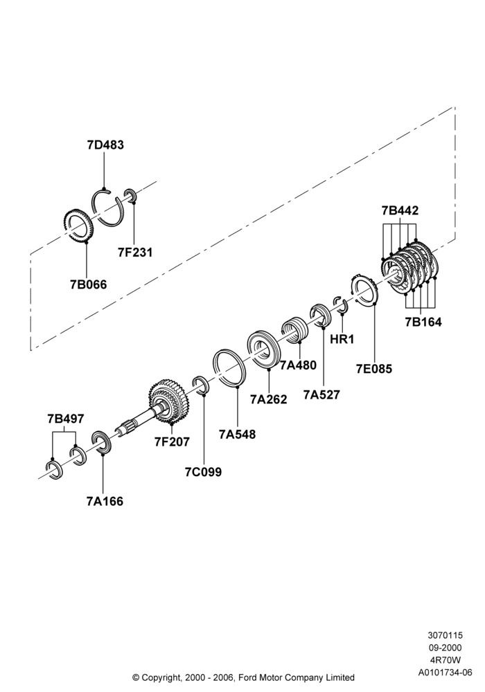 15A - Forward Clutch and Components, 4R70/4R75 W/E 4 Speed Trans; 18/SEP/2000-12/MAY/2004