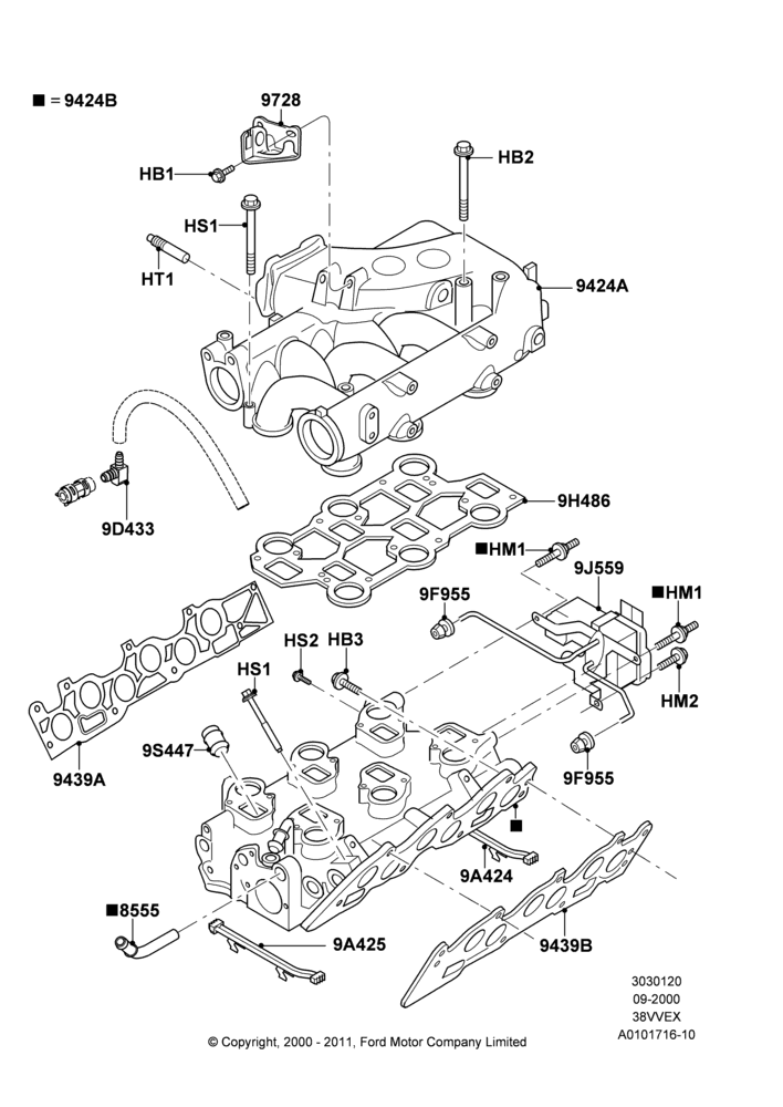 20A - Intake Manifold, 3.8 OHV EFI; 18/SEP/2000-05/SEP/2001