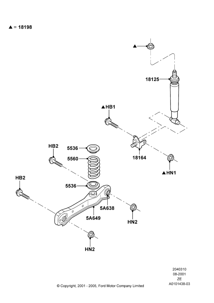 10B - Rear Springs and Shock Absorbers, GT; 18/SEP/2000-12/MAY/2004