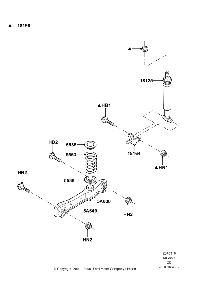 10A - Rear Springs and Shock Absorbers, Base; 18/SEP/2000-12/MAY/2004
