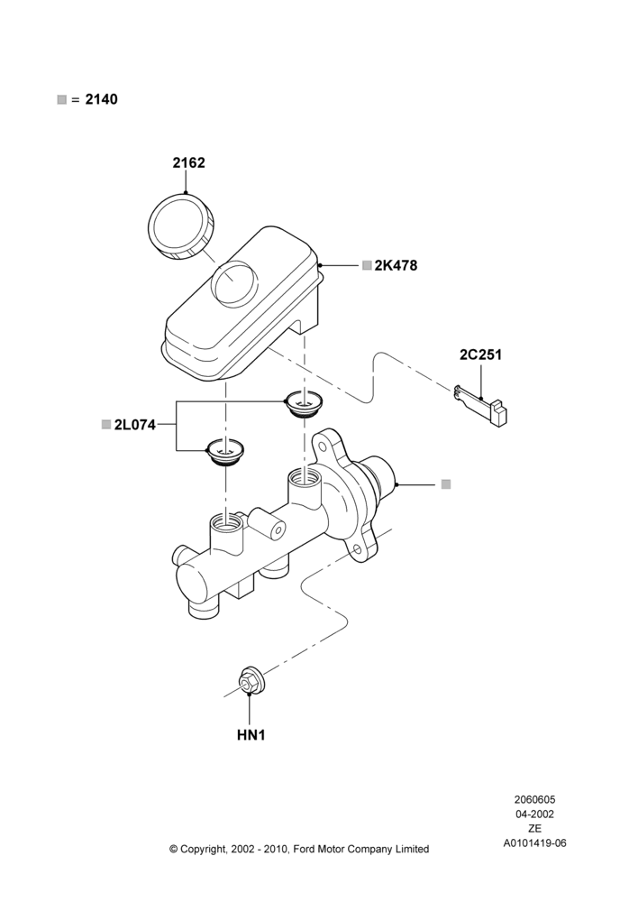 05 - Master Cylinder - Brake System; 18/SEP/2000-12/MAY/2004