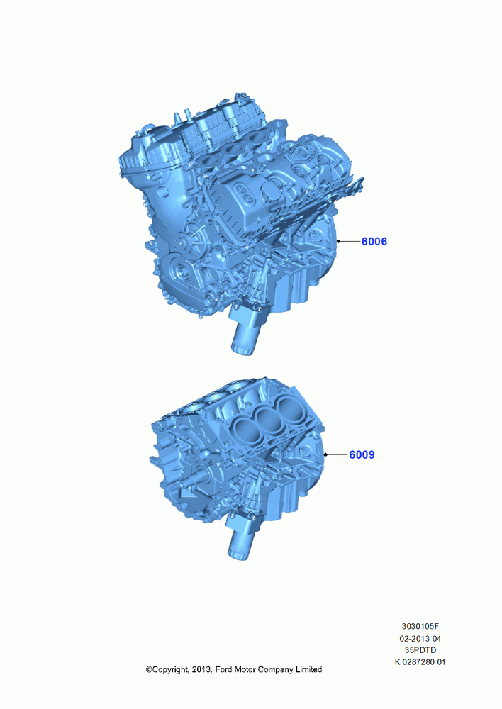 05F - Service Engine and Short Block, 3.5L V6 GTDI; 21/APR/2014