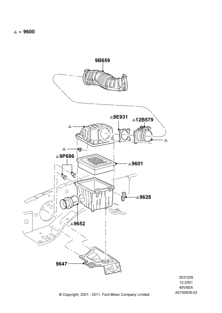 05D - Air Cleaner, 4.0L V6 12V SOHC EFI; 04/MAR/2002-30/JUN/2005