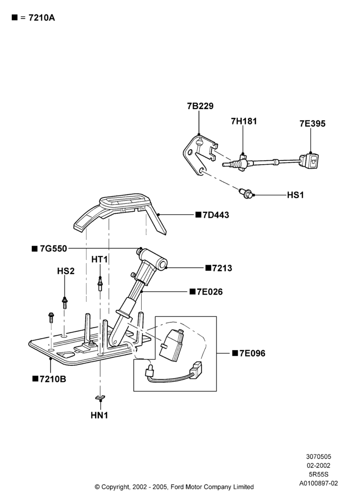 05B - Gear Change-Automatic Transmission, 5 Speed Auto Transmission 5R55S, RHD; 04/MAR/2002-19/JUL/2005